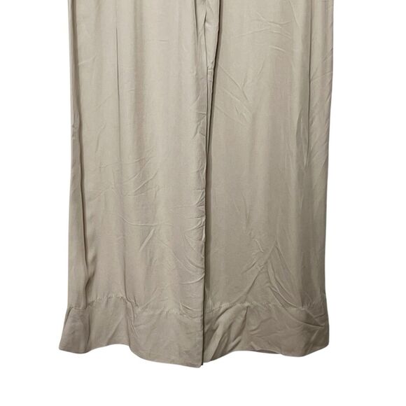 Zara NWT High Rise Wide Leg Trousers Women’s Size Medium Neutral Relaxed Fit - Picture 6 of 14